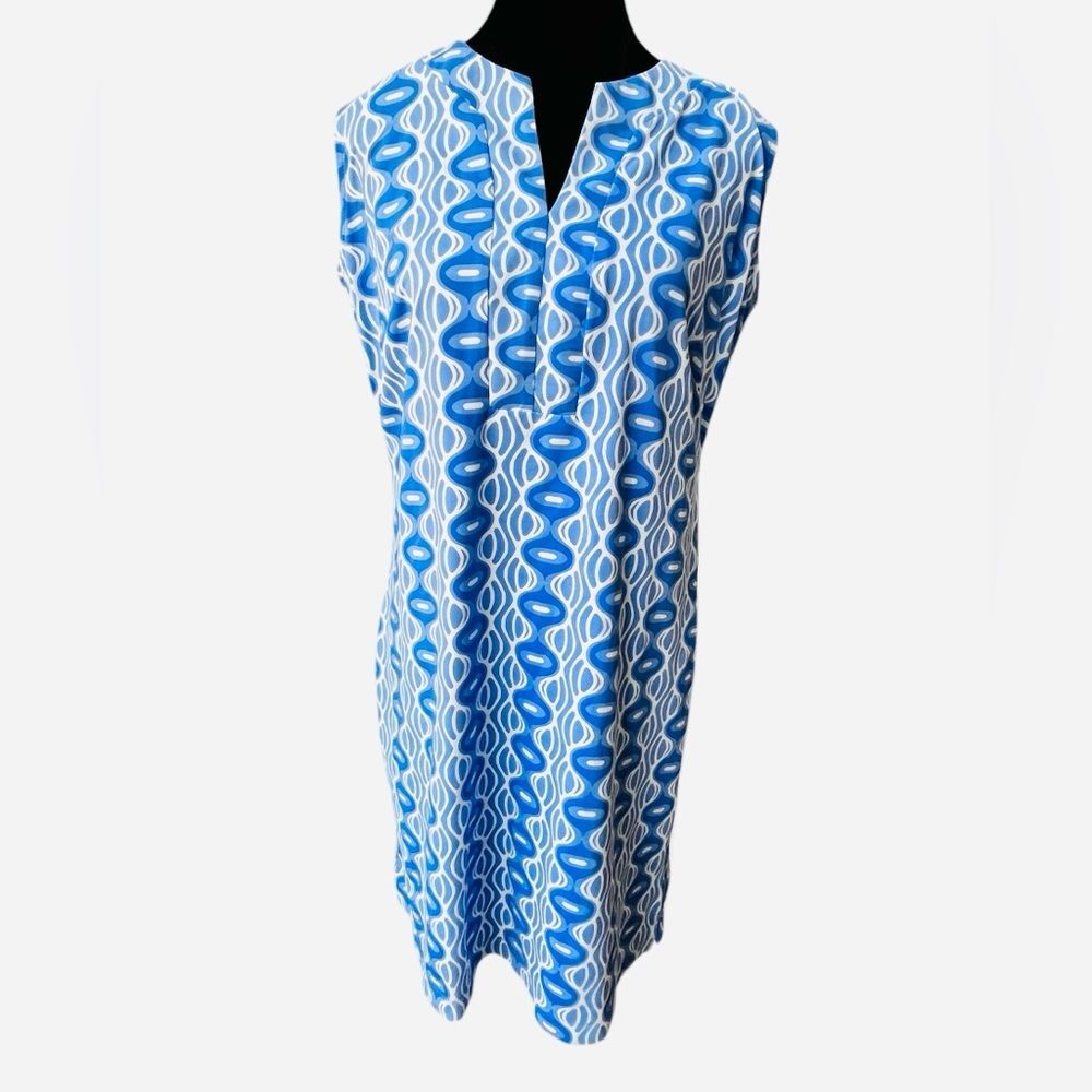 Katherine Way Hampton Sleeveless Tunic Dress Medium Stretch Resort Vacation